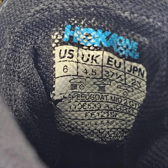 Hoka Speedgoat MID 2 GTX Trail Running Hiking Lightweight Shoe Women's Size US 6 - Picture 7 of 11